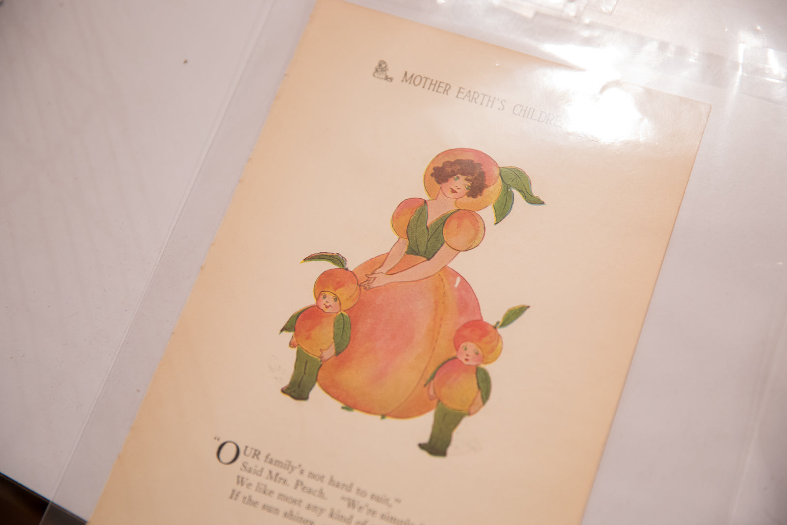 Antique M.T. Ross Mother Earth's Children Illustration // ONH Item 6820 Image 1