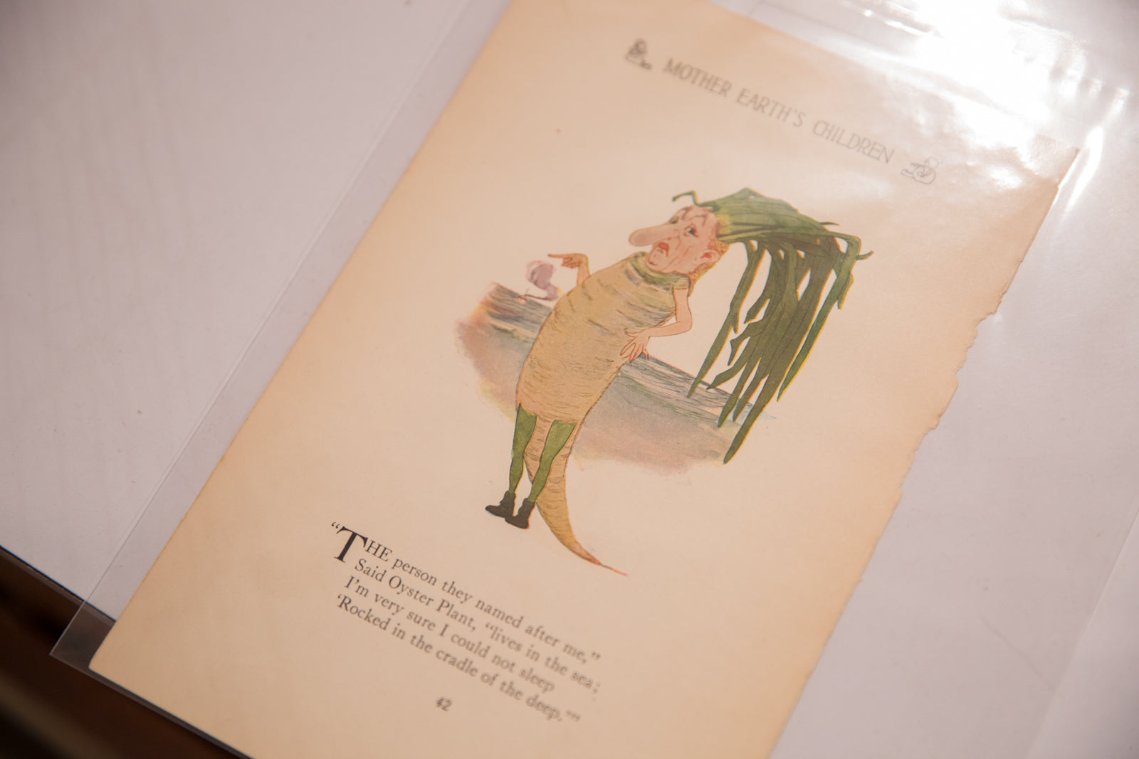 Antique M.T. Ross Mother Earth's Children Illustration // ONH Item 6822 Image 1