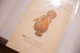 Charming illustration of Miss Beechnut with its verse on the antique book page.