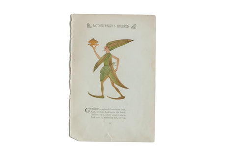 Antique M.T. Ross Mother Earth's Children Illustration // ONH Item 6824