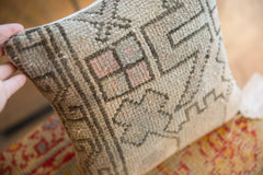 Reclaimed Turkish Rug Fragment Mini Pillow // ONH Item 7460 Image 2