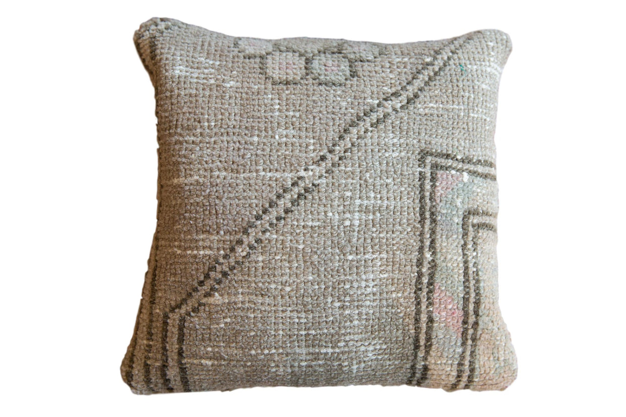 Reclaimed Turkish Rug Fragment Mini Pillow // ONH Item 7461