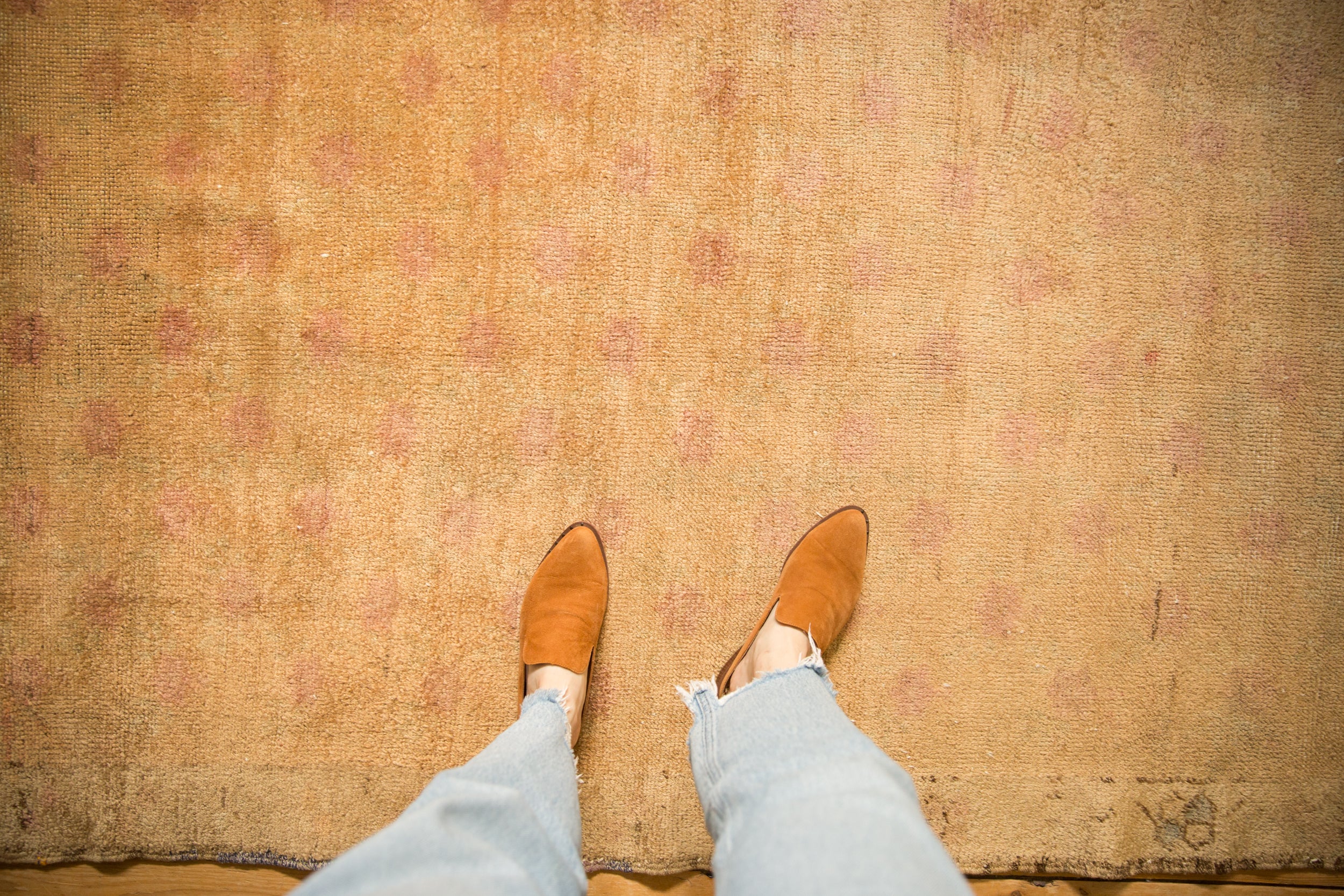 Vintage Distressed Oushak Rug Runner // ONH Item: 7576, Image 1