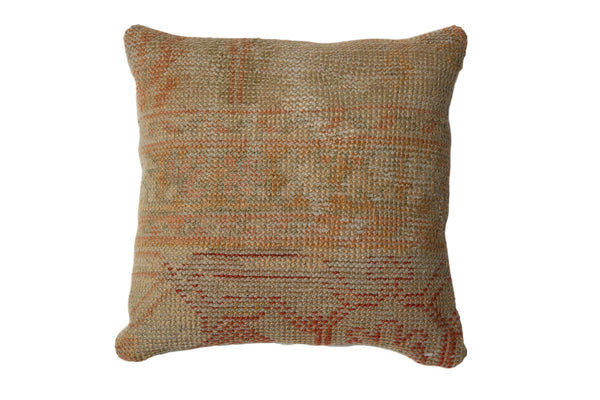 Vintage Turkish Rug Fragment Throw Pillow // ONH Item 7678