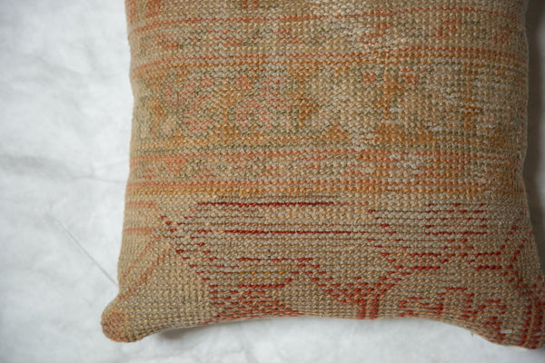 Vintage Turkish Rug Fragment Throw Pillow // ONH Item 7678 Image 1