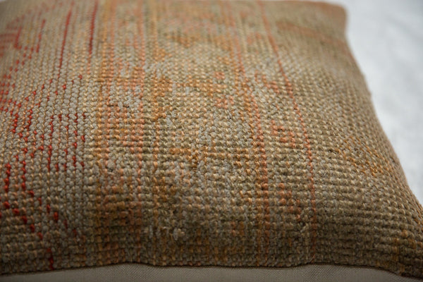 Vintage Turkish Rug Fragment Throw Pillow // ONH Item 7678 Image 2