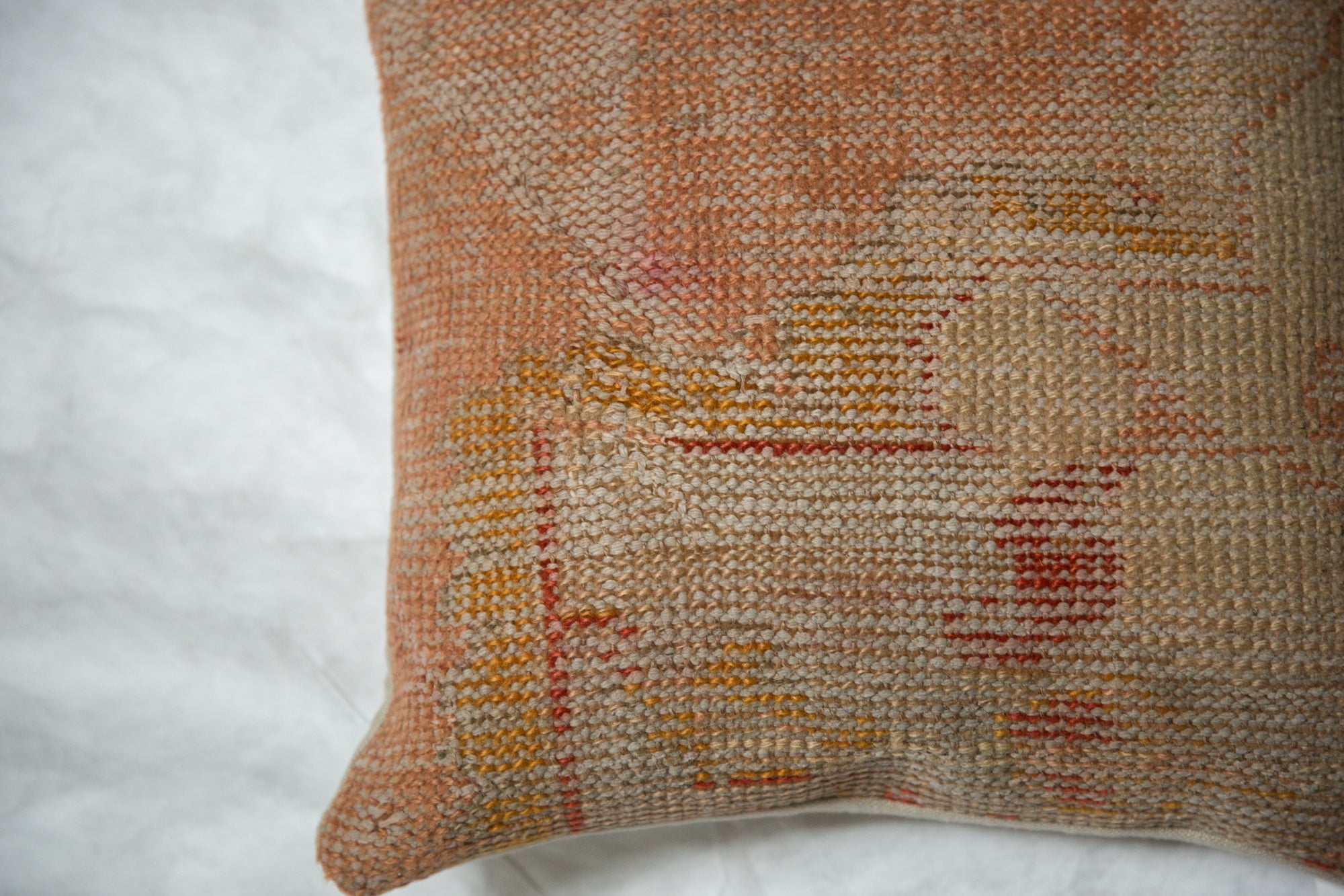 Vintage Turkish Rug Fragment Throw Pillow // ONH Item 7679 Image 1