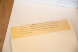 Typed caption on tan paper for the Ingrid Bergman Spellbound photograph.