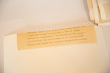Tan typed production label for the 1945 Spellbound film scene.