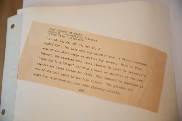 Vintage Carole Lombard Photograph Shooting // ONH Item 7714 Image 3