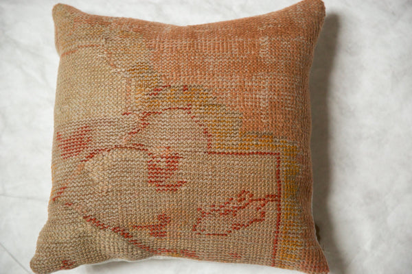Vintage Turkish Rug Fragment Throw Pillow // ONH Item 7742 Image 1
