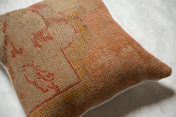 Vintage Turkish Rug Fragment Throw Pillow // ONH Item 7742 Image 2