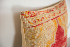 Antique Rug Fragment Throw Pillow // ONH Item 7783, Image 1