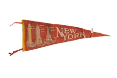 Vintage New York City Felt Flag // ONH Item 8060