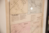 Antique 1860s Katonah Mount Kisco Bedford NY directory, aged beige and pale pink map.