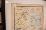 Antique Mount Kisco map detail with street layouts and Katonah business directory text.