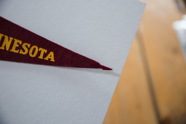Vintage University of Minnesota Felt Flag // ONH Item 8474 Image 2