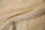 Reverse view of a vintage Oushak rug highlighting its durable hand-knotted foundation.