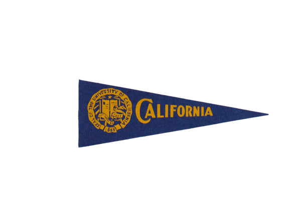 Vintage University of California Felt Flag // ONH Item 9171