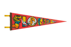 Vintage Florida Felt Flag // ONH Item 9241