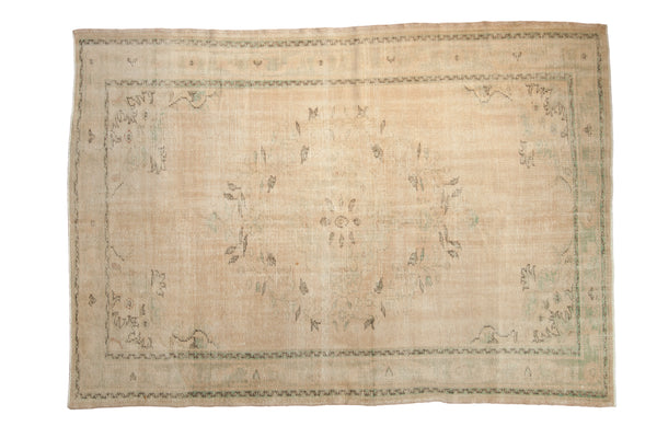 Vintage Distressed Oushak Carpet // ONH Item: 9364