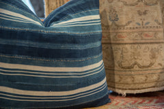 Indigo African Textile Throw Pillow // ONH Item 9624, Image 5