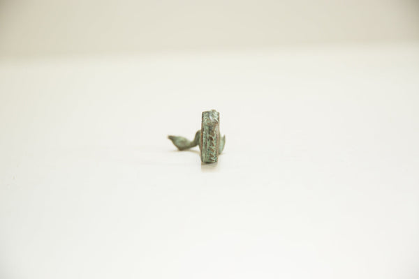 Vintage African Bronze Snake Ring