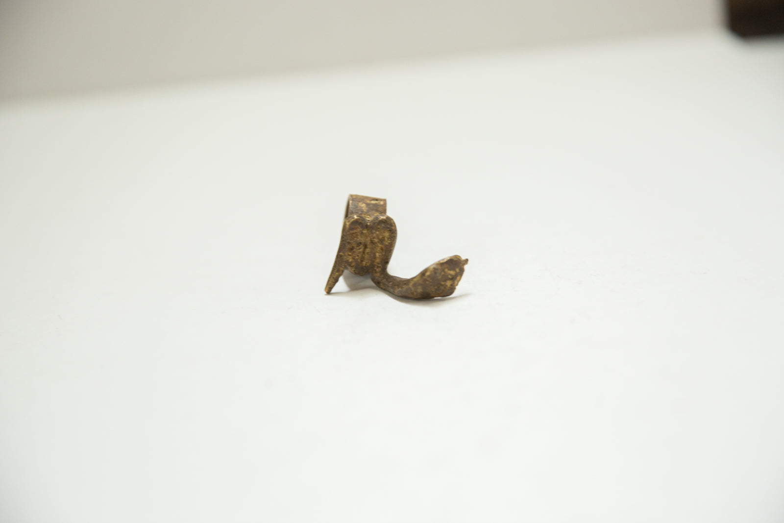 Vintage African Bronze Snake Ring