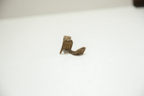 Vintage African Bronze Snake Ring