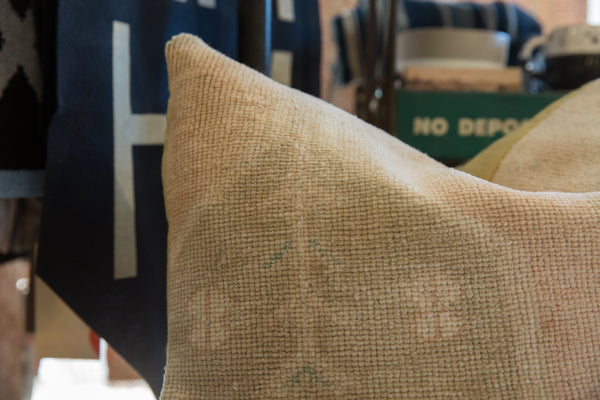 Vintage Rug Fragment Throw Pillow // ONH Item as10306a10362a, Image 5