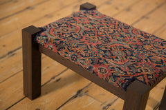 Reclaimed Antique Rug Fragment Footstool // ONH Item AS1128Z1129Z, Image 1