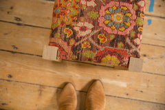 Reclaimed Antique Rug Fragment Footstool // ONH Item AS1130Z1131Z, Image 4