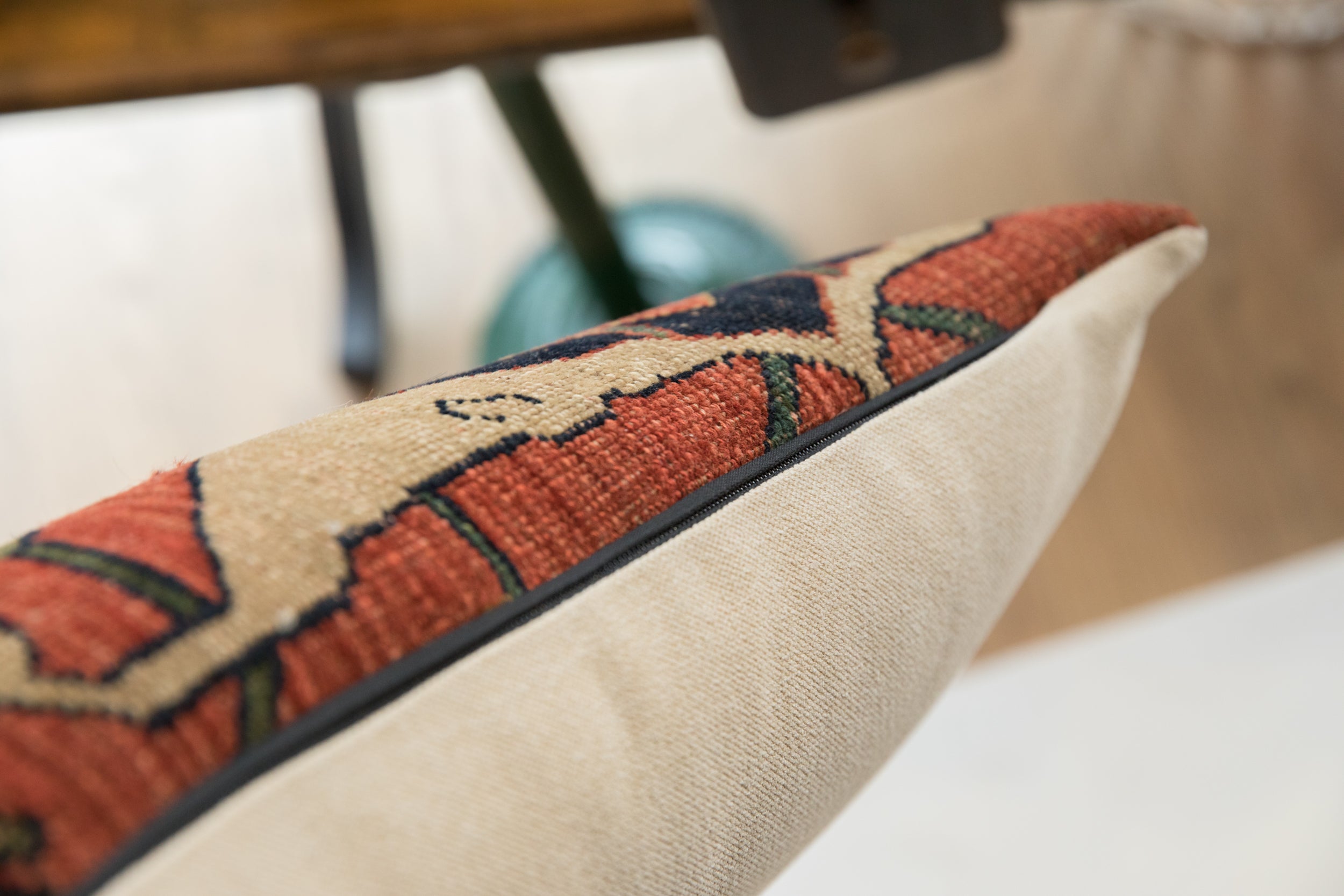 Antique Bijar Rug Fragment Pillow // ONH Item AS11943A11967A, Image 1