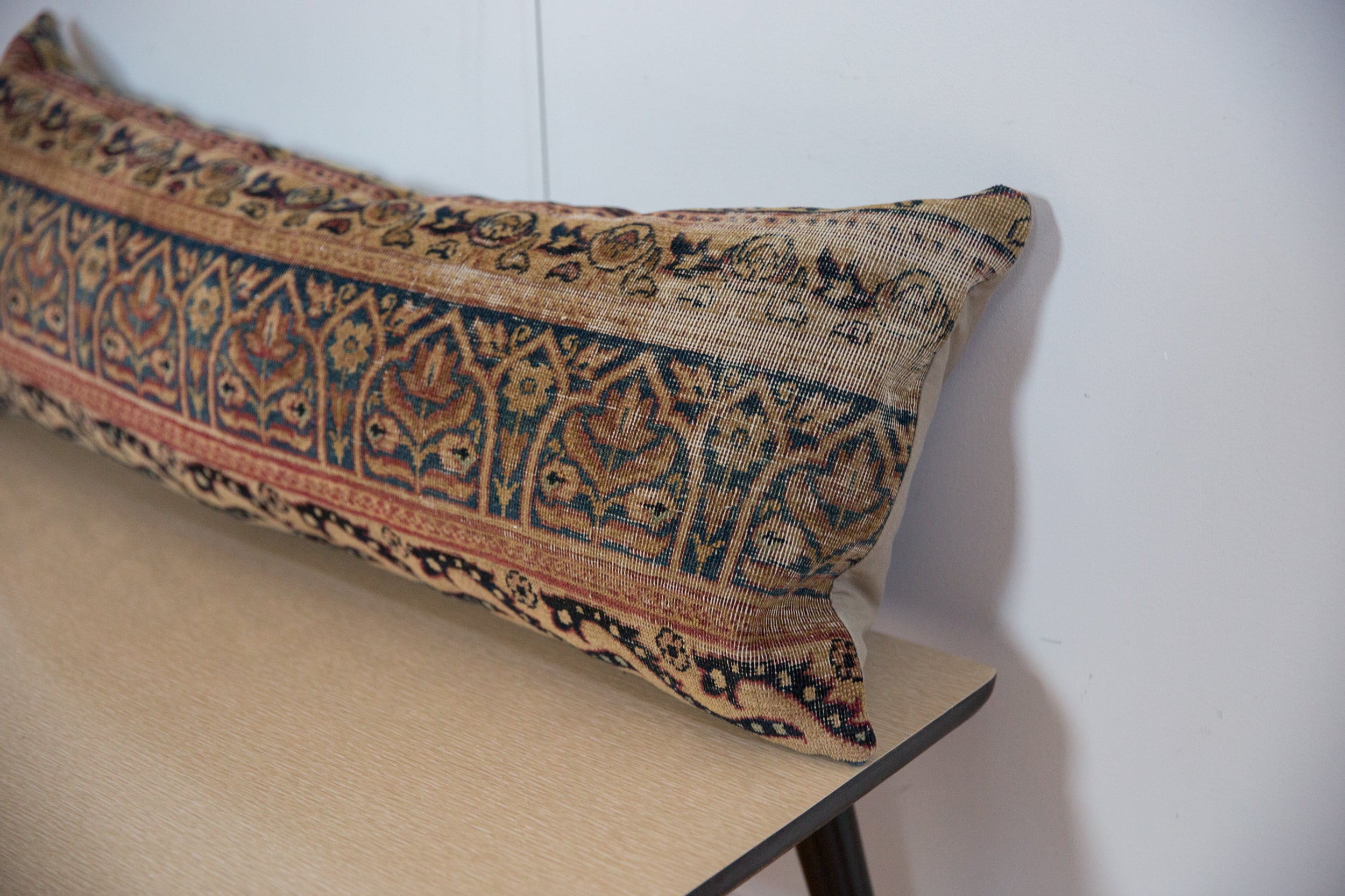 Vintage Rug Fragment Lumbar Pillow // ONH Item AS12744A12730A, Image 1