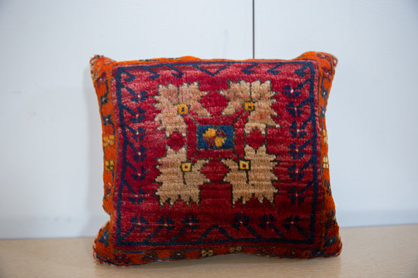 Vintage Rug Fragment Square Pillow // ONH Item: AS12748A12733A