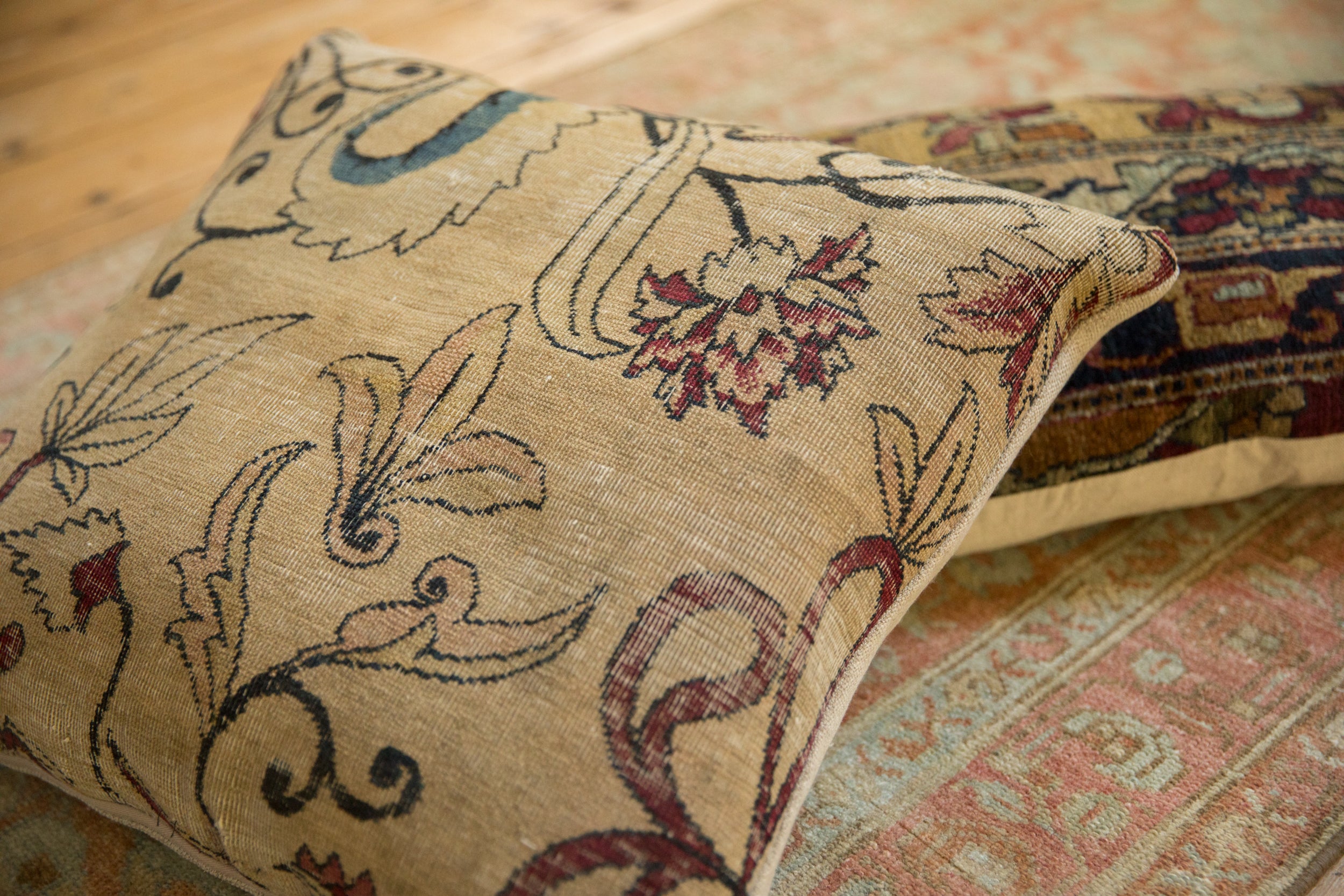 Antique Kerman Rug Fragment Pillow // ONH Item AS13041A13017A, Image 1