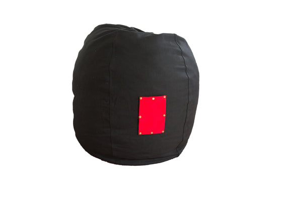 Hemp Bean Bag Chair with Foam and Swappable Pocket // ONH Item AS13074A13078A1