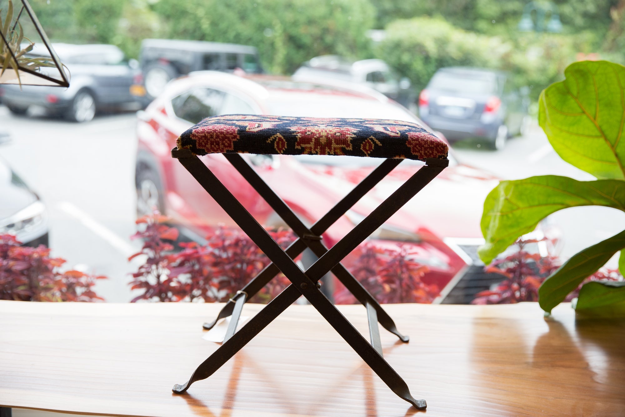 Rug Fragment Footstool Image 1