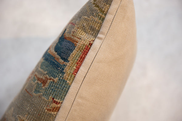 Reclaimed Antique Persian Rug Fragment Lumbar Pillow / Item ﻿﻿AS6519A7109A image 4