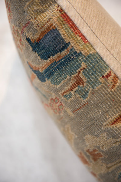 Reclaimed Antique Persian Rug Fragment Lumbar Pillow / Item ﻿﻿AS6519A7109A image 5