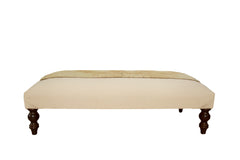 Handmade Canvas Changeable Rug Fragment Ottoman Coffee Table // ONH Item AS8097A1127Z, Image 2