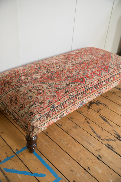 Vintage Persian Rug Ottoman Coffee Table // ONH Item AS8097A11814A Image 4