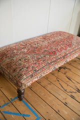 Vintage Persian Rug Ottoman Coffee Table // ONH Item AS8097A11814A Image 4
