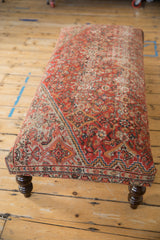 Vintage Persian Rug Ottoman Coffee Table // ONH Item AS8097A11814A Image 9
