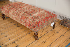 Vintage Persian Rug Ottoman Coffee Table