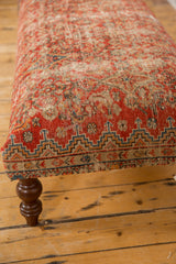 Vintage Persian Rug Ottoman Coffee Table