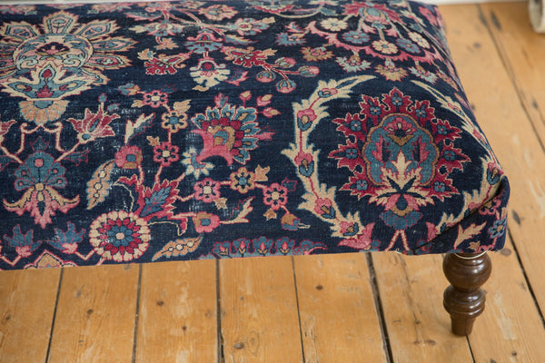 Vintage Persian Rug Ottoman Coffee Table // ONH Item: AS8097A11817A, Image 7