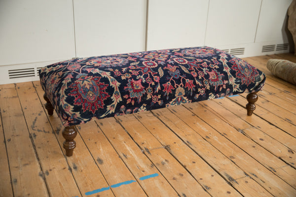 Vintage Persian Rug Ottoman Coffee Table // ONH Item: AS8097A11818A, Image 9