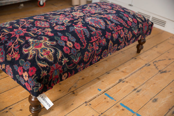 Vintage Persian Rug Ottoman Coffee Table // ONH Item: AS8097A11819A, Image 7