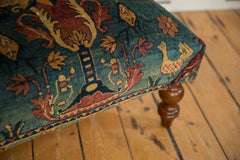 Reclaimed Antique Persian Rug Ottoman Coffee Table // ONH Item AS8097A13057A, Image 11